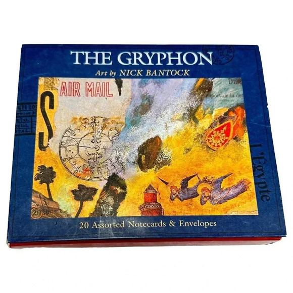 Gryphon Notecards  Griffin Sabine 20 card Nick Bantock Vintage 2001 New - Picture 1 of 9